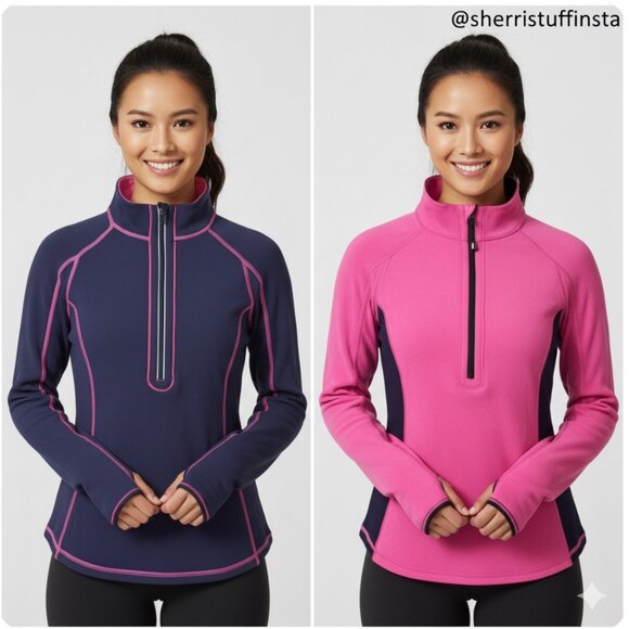 Lululemon Run U-Turn Pullover Reversible Long Sleeve Top Raspberry Black Grape 6 - Picture 1 of 13